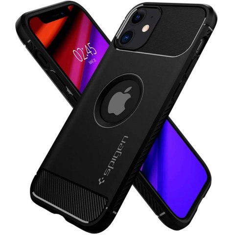 Spigen Rugged Armor - Etui do iPhone 12 / iPhone 12 Pro (Czarny) Spigen Rugged Armor - Etui do iPhone 12 / iPhone 12 Pro (Czarny)