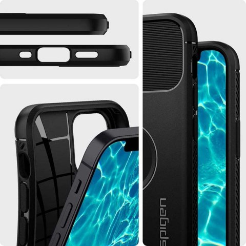 Spigen Rugged Armor - Etui do iPhone 12 / iPhone 12 Pro (Czarny) Spigen Rugged Armor - Etui do iPhone 12 / iPhone 12 Pro (Czarny)