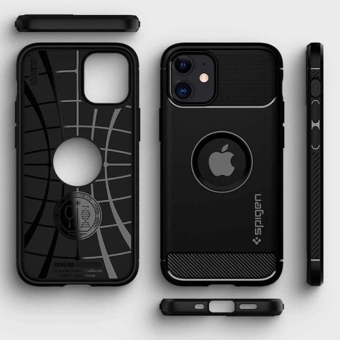 Spigen Rugged Armor - Etui do iPhone 12 / iPhone 12 Pro (Czarny) Spigen Rugged Armor - Etui do iPhone 12 / iPhone 12 Pro (Czarny)
