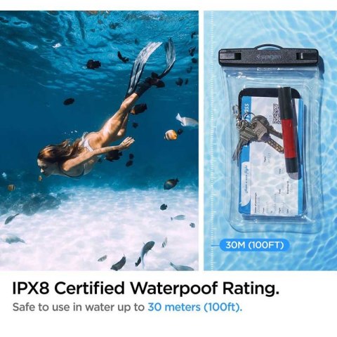 Spigen A610 Universal Waterproof Float Case - Etui do smartfonów do 6.9" (Przezoczysty) Spigen A610 Universal Waterproof Float Case - Etui do smartfonów do 6.9" (Przezoczysty)