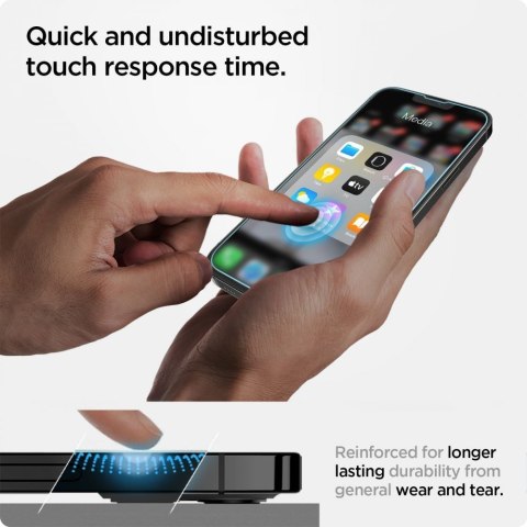 Spigen Glas.TR EZ Fit - Szkło hartowane do Apple iPhone 14/ iPhone 13 / iPhone 13 Pro Spigen Glas.TR EZ Fit - Szkło hartowane do Apple iPhone 14/ iPhone 13 / iPhone 13 Pro