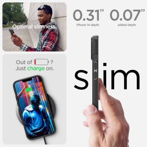 Spigen Liquid Air - Etui do iPhone 14 (Czarny) Spigen Liquid Air - Etui do iPhone 14 (Czarny)