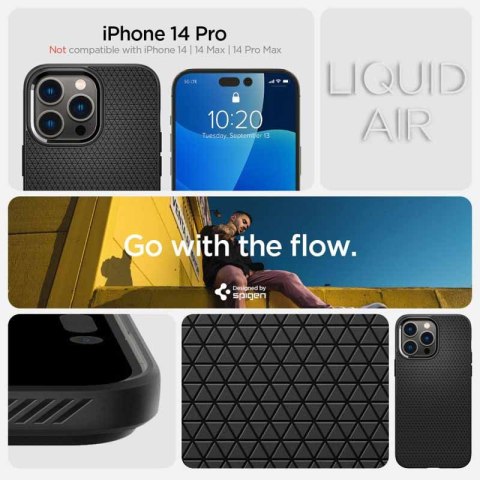 Spigen Liquid Air - Etui do iPhone 14 Pro (Czarny) Spigen Liquid Air - Etui do iPhone 14 Pro (Czarny)