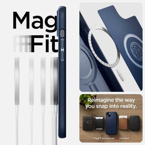 Spigen Mag Armor - Etui do iPhone 15 Plus / iPhone 14 Plus (Granatowy) Spigen Mag Armor - Etui do iPhone 15 Plus / iPhone 14 Plus (Granatowy)