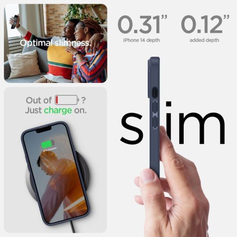 Spigen Ultra Hybrid - Etui do iPhone 15 Plus / iPhone 14 Plus (Granatowy) Spigen Ultra Hybrid - Etui do iPhone 15 Plus / iPhone 14 Plus (Granatowy)
