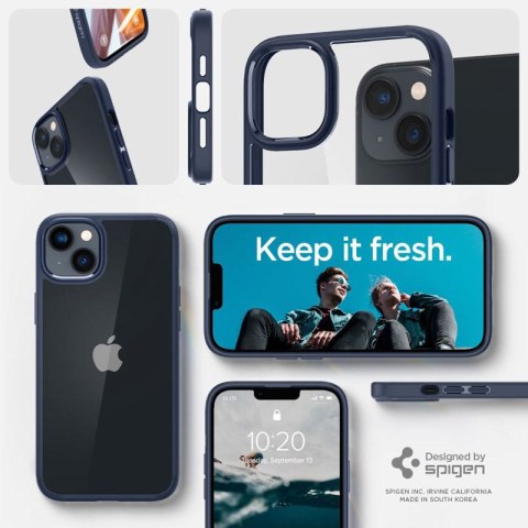 Spigen Ultra Hybrid - Etui do iPhone 15 Plus / iPhone 14 Plus (Granatowy) Spigen Ultra Hybrid - Etui do iPhone 15 Plus / iPhone 14 Plus (Granatowy)