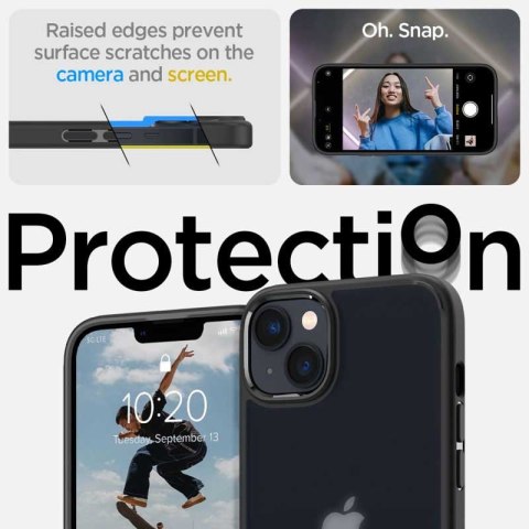 Spigen Ultra Hybrid Matte - Etui do iPhone 15 Plus / iPhone 14 Plus (Czarny matowy) Spigen Ultra Hybrid Matte - Etui do iPhone 15 Plus / iPhone 14 Plus (Czarny matowy)