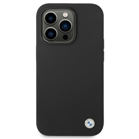 BMW Liquid Silicone Case Metal Logo - Etui iPhone 14 Pro Max (Czarny) BMW Liquid Silicone Case Metal Logo - Etui iPhone 14 Pro Max (Czarny)
