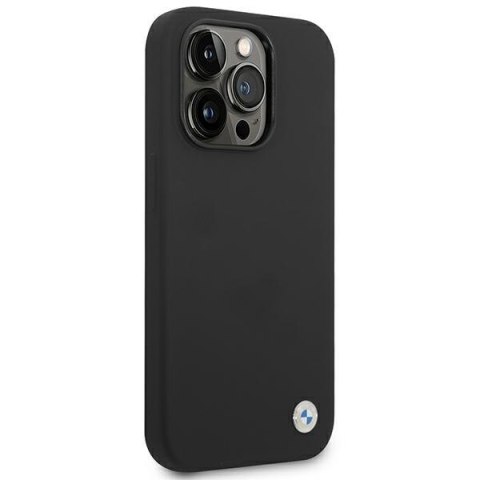 BMW Liquid Silicone Case Metal Logo - Etui iPhone 14 Pro Max (Czarny) BMW Liquid Silicone Case Metal Logo - Etui iPhone 14 Pro Max (Czarny)