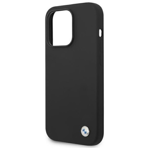 BMW Liquid Silicone Case Metal Logo - Etui iPhone 14 Pro Max (Czarny) BMW Liquid Silicone Case Metal Logo - Etui iPhone 14 Pro Max (Czarny)
