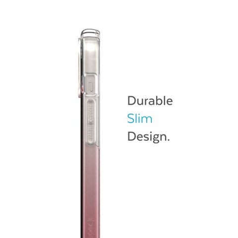 Speck Presidio Perfect-Clear + Ombre - Etui iPhone 14 Plus z powłoką MICROBAN (Clear / Vintage Rose Fade) Speck Presidio Perfect-Clear + Ombre - Etui iPhone 14 Plus z powłoką MICROBAN (Clear / Vintage Rose Fade)