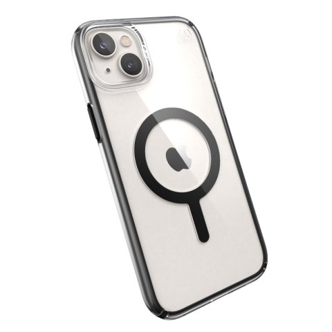 Speck Presidio Perfect-Clear with Impact Geometry + MagSafe - Etui iPhone 15 Plus / 14 Plus z powłoką MICROBAN (Clear / Black) Speck Presidio Perfect-Clear with Impact Geometry + MagSafe - Etui iPhone 15 Plus / 14 Plus z powłoką MICROBAN (Clear / Black)