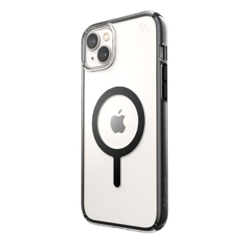Speck Presidio Perfect-Clear with Impact Geometry + MagSafe - Etui iPhone 15 Plus / 14 Plus z powłoką MICROBAN (Clear / Black) Speck Presidio Perfect-Clear with Impact Geometry + MagSafe - Etui iPhone 15 Plus / 14 Plus z powłoką MICROBAN (Clear / Black)