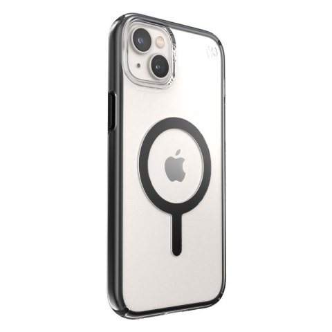 Speck Presidio Perfect-Clear with Impact Geometry + MagSafe - Etui iPhone 15 Plus / 14 Plus z powłoką MICROBAN (Clear / Black) Speck Presidio Perfect-Clear with Impact Geometry + MagSafe - Etui iPhone 15 Plus / 14 Plus z powłoką MICROBAN (Clear / Black)