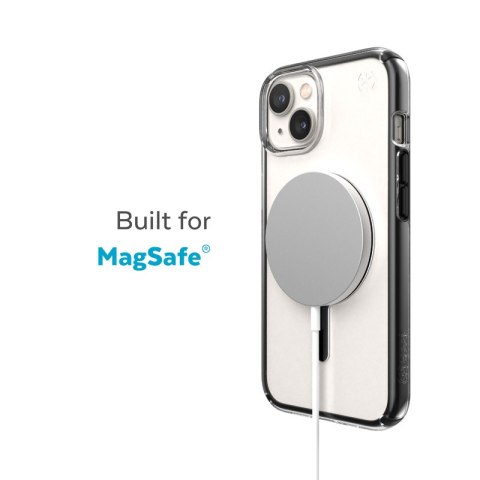 Speck Presidio Perfect-Clear with Impact Geometry + MagSafe - Etui iPhone 15 Plus / 14 Plus z powłoką MICROBAN (Clear / Black) Speck Presidio Perfect-Clear with Impact Geometry + MagSafe - Etui iPhone 15 Plus / 14 Plus z powłoką MICROBAN (Clear / Black)
