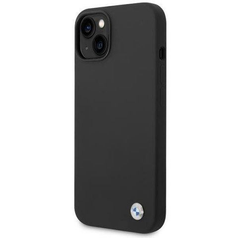 BMW Liquid Silicone Case Metal Logo - Etui iPhone 14 Plus (Czarny) BMW Liquid Silicone Case Metal Logo - Etui iPhone 14 Plus (Czarny)