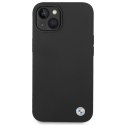 BMW Liquid Silicone Case Metal Logo - Etui iPhone 14 Plus (Czarny)