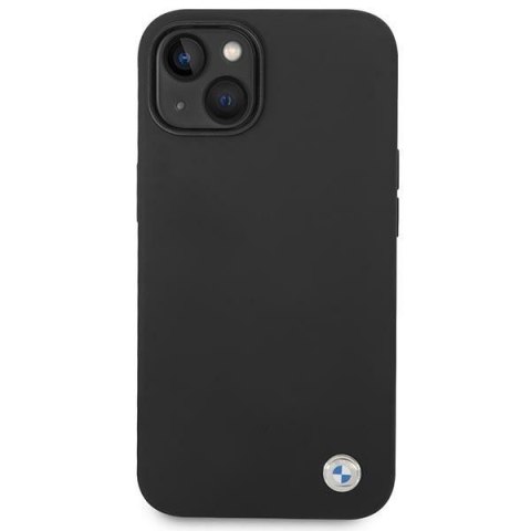 BMW Liquid Silicone Case Metal Logo - Etui iPhone 14 Plus (Czarny) BMW Liquid Silicone Case Metal Logo - Etui iPhone 14 Plus (Czarny)
