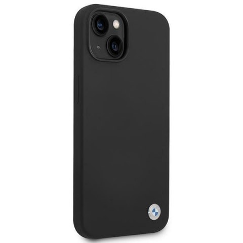 BMW Liquid Silicone Case Metal Logo - Etui iPhone 14 Plus (Czarny) BMW Liquid Silicone Case Metal Logo - Etui iPhone 14 Plus (Czarny)