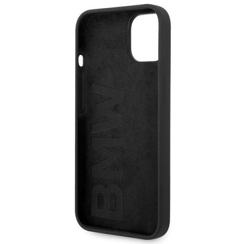 BMW Liquid Silicone Case Metal Logo - Etui iPhone 14 Plus (Czarny) BMW Liquid Silicone Case Metal Logo - Etui iPhone 14 Plus (Czarny)