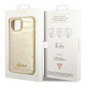 Guess Croco Collection - Etui iPhone 14 Plus (złoty)