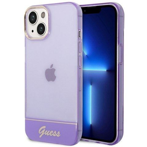 Guess Translucent - Etui iPhone 14 Plus (fioletowy)