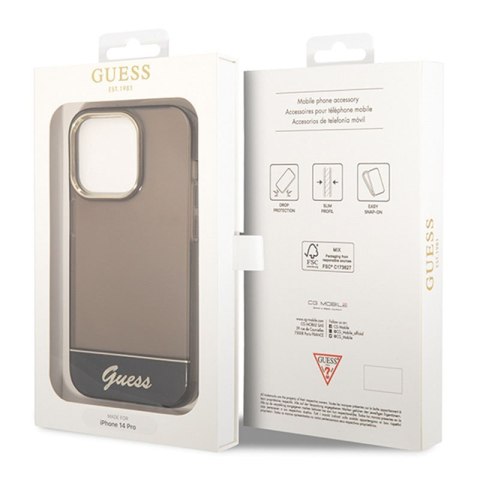 Guess Translucent - Etui iPhone 14 Pro Max (czarny) Guess Translucent - Etui iPhone 14 Pro Max (czarny)