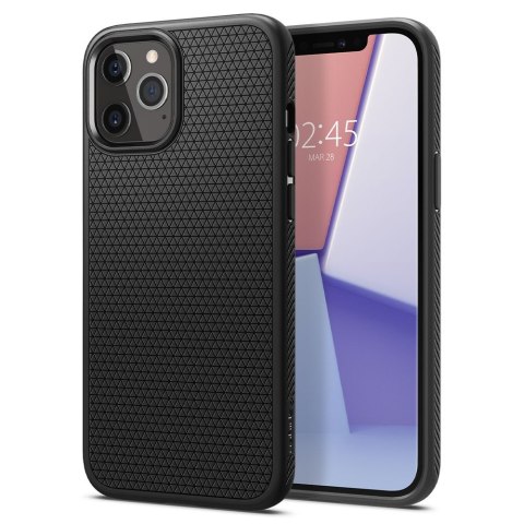 Spigen Liquid Air - Etui do iPhone 12 Pro / iPhone 12 (Czarny) Spigen Liquid Air - Etui do iPhone 12 Pro / iPhone 12 (Czarny)