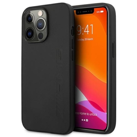 AMG Leather Hot Stamped - Etui iPhone 14 Pro Max (czarny) AMG Leather Hot Stamped - Etui iPhone 14 Pro Max (czarny)