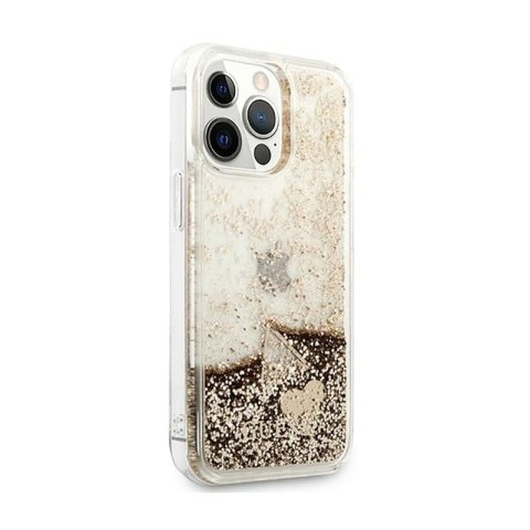 Guess Liquid Glitter Charms - Etui iPhone 14 Pro Max (złoty) Guess Liquid Glitter Charms - Etui iPhone 14 Pro Max (złoty)
