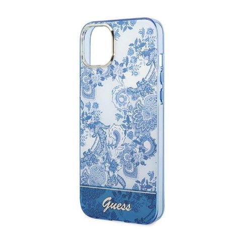 Guess Porcelain Collection - Etui iPhone 14 Plus (niebieski) Guess Porcelain Collection - Etui iPhone 14 Plus (niebieski)