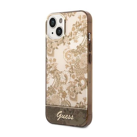 Guess Porcelain Collection - Etui iPhone 14 (ochre) Guess Porcelain Collection - Etui iPhone 14 (ochre)