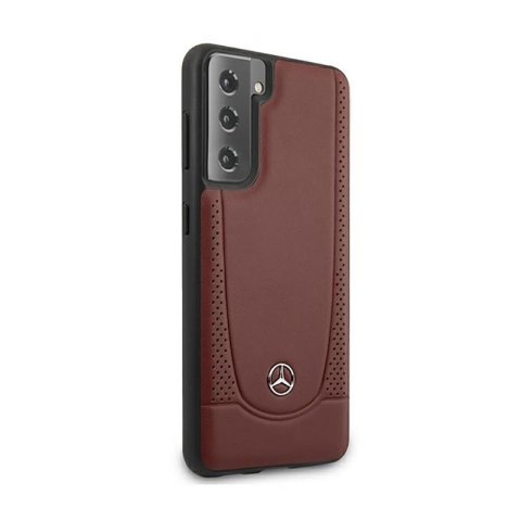 Mercedes Leather Urban Line - Etui Samsung Galaxy S21+ (czerwony) Mercedes Leather Urban Line - Etui Samsung Galaxy S21+ (czerwony)