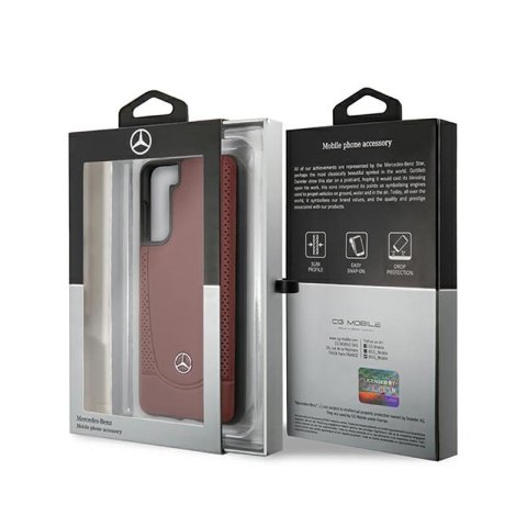 Mercedes Leather Urban Line - Etui Samsung Galaxy S21+ (czerwony) Mercedes Leather Urban Line - Etui Samsung Galaxy S21+ (czerwony)