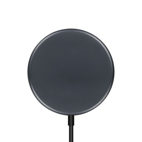 Crong MagSpot Wireless Charger - Aluminiowa ładowarka indukcyjna MagSafe 15W (Graphite) Crong MagSpot Wireless Charger - Aluminiowa ładowarka indukcyjna MagSafe 15W (Graphite)