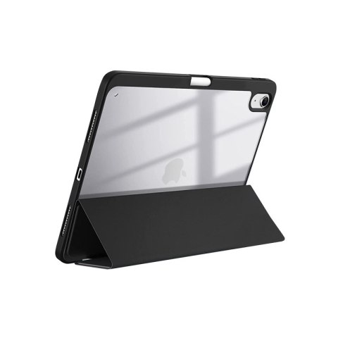 Crong PrimeFolio - Etui iPad 10.9" (2022) z podstawką i schowkiem na Apple Pencil (czarny/przezroczysty) Crong PrimeFolio - Etui iPad 10.9" (2022) z podstawką i schowkiem na Apple Pencil (czarny/przezroczysty)