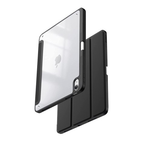 Crong PrimeFolio - Etui iPad 10.9" (2022) z podstawką i schowkiem na Apple Pencil (czarny/przezroczysty) Crong PrimeFolio - Etui iPad 10.9" (2022) z podstawką i schowkiem na Apple Pencil (czarny/przezroczysty)