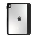 Crong PrimeFolio - Etui iPad 10.9" (2022) z podstawką i schowkiem na Apple Pencil (czarny/przezroczysty)