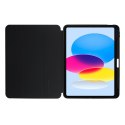 Crong PrimeFolio - Etui iPad 10.9" (2022) z podstawką i schowkiem na Apple Pencil (czarny/przezroczysty)