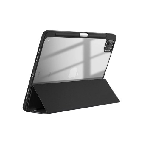 Crong PrimeFolio - Etui iPad Pro 11" (2022-2021) / iPad Air 10.9" (5-4 gen.) z podstawką i ładowaniem Apple Pencil (czarny/przez Crong PrimeFolio - Etui iPad Pro 11" (2022-2021) / iPad Air 10.9" (5-4 gen.) z podstawką i ładowaniem Apple Pencil (czarny/przez