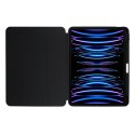 Crong PrimeFolio - Etui iPad Pro 11" (2022-2021) / iPad Air 10.9" (5-4 gen.) z podstawką i ładowaniem Apple Pencil (czarny/przez