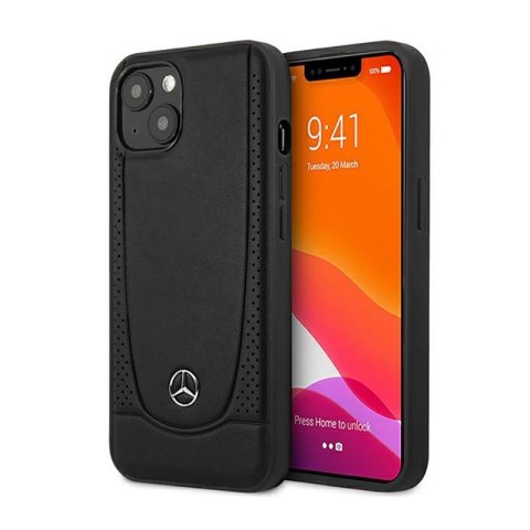 Mercedes Leather Urban Line - Etui iPhone 14 Plus (czarny) Mercedes Leather Urban Line - Etui iPhone 14 Plus (czarny)