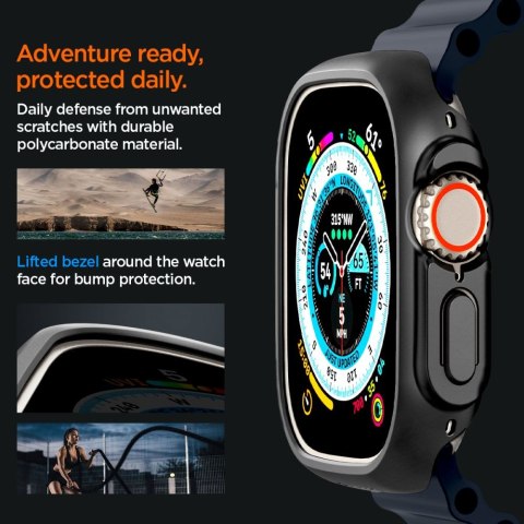 Spigen Thin Fit - Obudowa do Apple Watch Ultra 49 mm (czarny) Spigen Thin Fit - Obudowa do Apple Watch Ultra 49 mm (czarny)