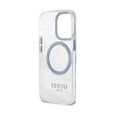 Guess Metal Outline Magsafe - Etui iPhone 13 Pro (przezroczysty / niebieski)