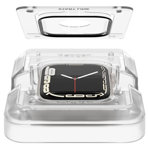 Spigen Proflex EZ FIT 2-Pack - Szkło hybrydowe do Apple Watch 8 / 7 45 mm (2 szt) Spigen Proflex EZ FIT 2-Pack - Szkło hybrydowe do Apple Watch 8 / 7 45 mm (2 szt)