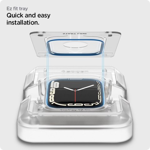 Spigen Proflex EZ FIT 2-Pack - Szkło hybrydowe do Apple Watch 8 / 7 45 mm (2 szt) Spigen Proflex EZ FIT 2-Pack - Szkło hybrydowe do Apple Watch 8 / 7 45 mm (2 szt)