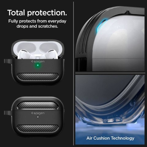 Spigen Rugged Armor - Etui do Apple Airpods Pro 1 / 2 (Czarny) Spigen Rugged Armor - Etui do Apple Airpods Pro 1 / 2 (Czarny)