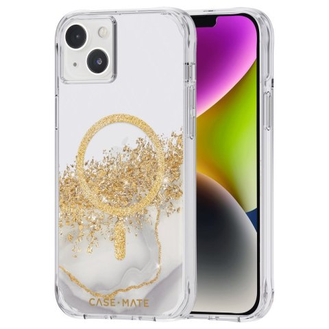 Case-Mate Karat MagSafe - Etui iPhone 14 Plus zdobione złotem (Marble) Case-Mate Karat MagSafe - Etui iPhone 14 Plus zdobione złotem (Marble)