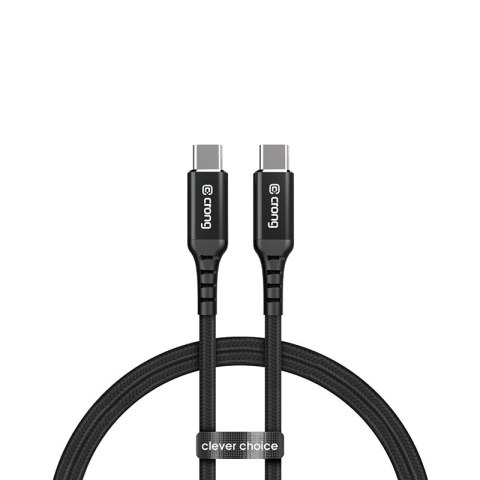 Crong Armor Link - Kabel 100W 5A USB-C do USB-C Fast Charging 200cm (czarny) Crong Armor Link - Kabel 100W 5A USB-C do USB-C Fast Charging 200cm (czarny)