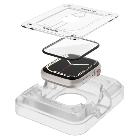 Spigen Proflex EZ FIT 2-Pack - Szkło hybrydowe do Apple Watch 8 / 7 41 mm (2 szt) Spigen Proflex EZ FIT 2-Pack - Szkło hybrydowe do Apple Watch 8 / 7 41 mm (2 szt)